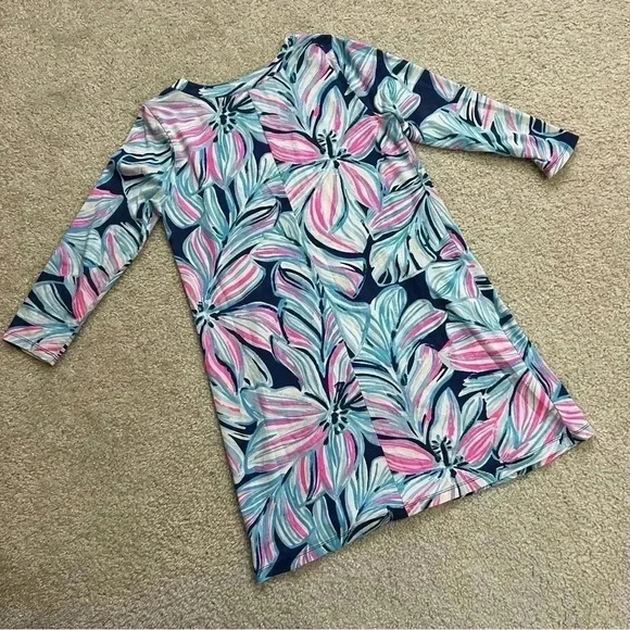 Lilly Pulitzer 3/4 Long Sleeve Amina Multi Neon Print Dress Wm Size Small 29457 - Picture 15 of 15